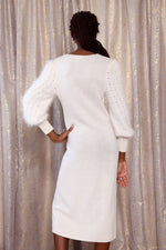 Pearl Angora Sweater Dress M