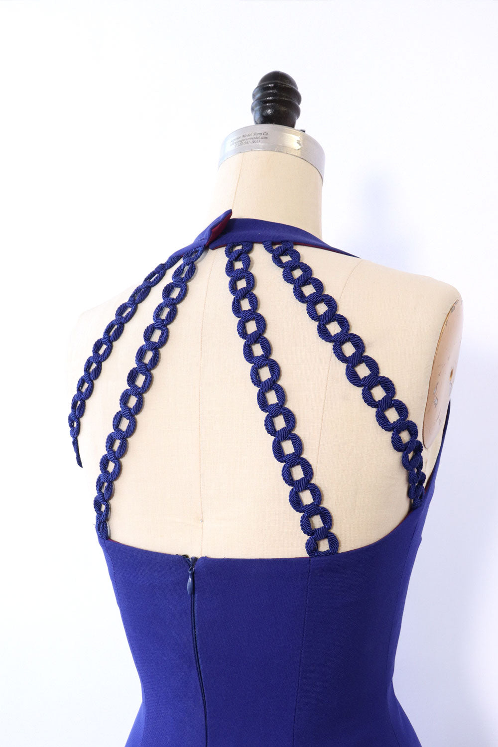 Indigo Cage Back Bodycon XS