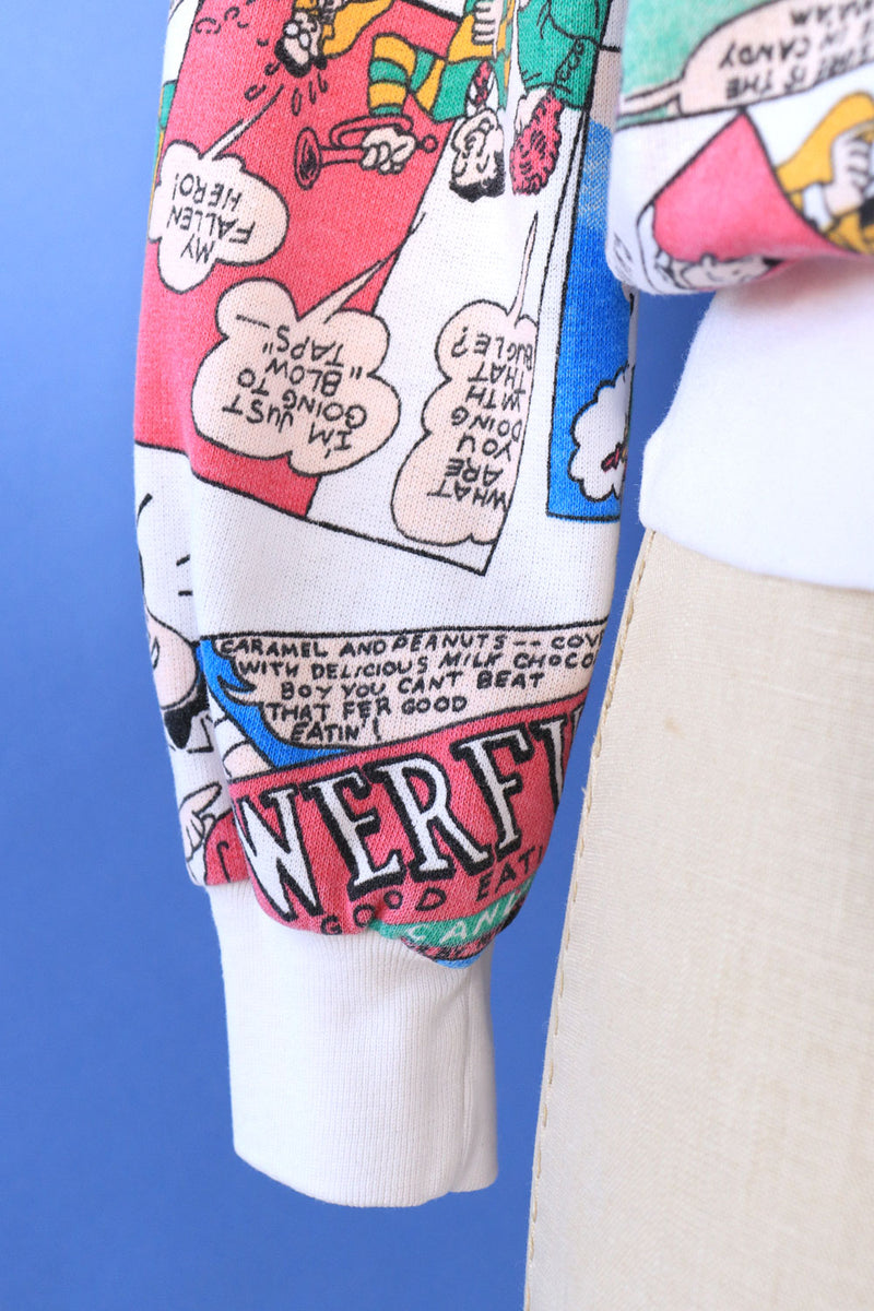Comic Strip Candy Bar Sweatshirt S-L