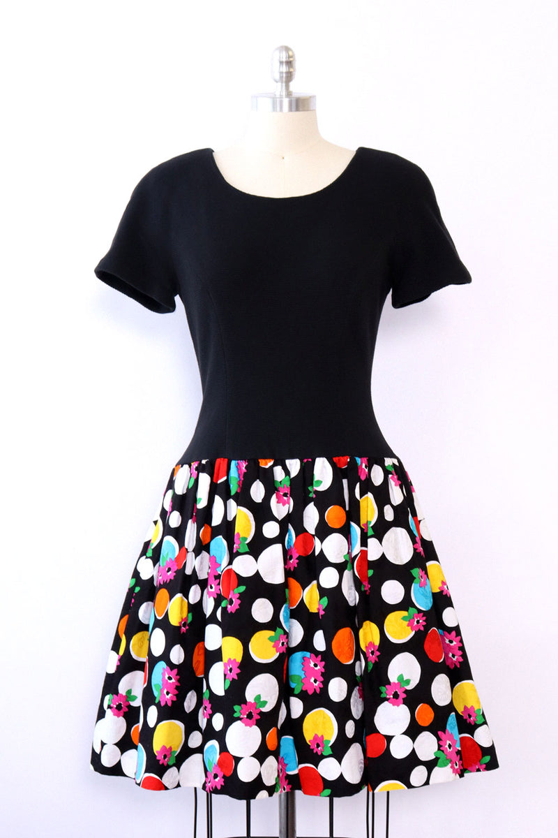Dropwaist David Warren Twirl Dress M