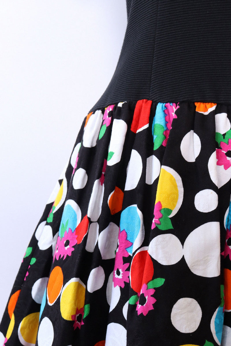 Dropwaist David Warren Twirl Dress M