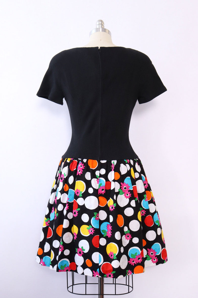 Dropwaist David Warren Twirl Dress M