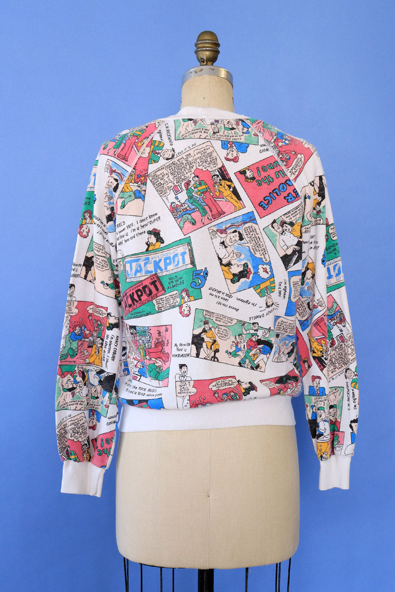 Comic Strip Candy Bar Sweatshirt S-L