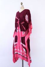 Pink Peacock Deco Caftan S-XL