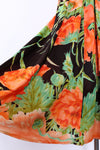 Painterly Poppies Embellished Maxi S/M