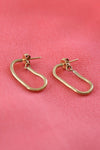 Golden Snake Coil Hoops