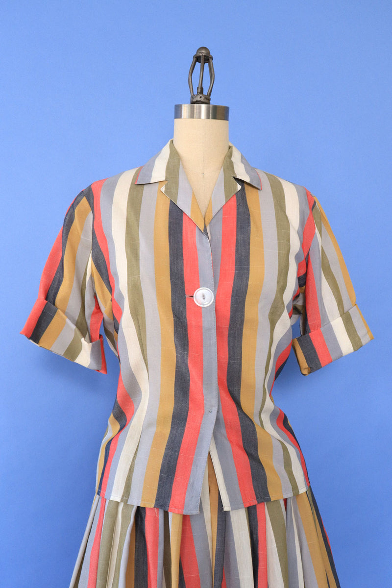 Fritzi Earthtone Stripe Set S