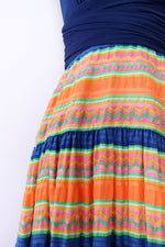 Sunset Stripe Halter Dress XS/S