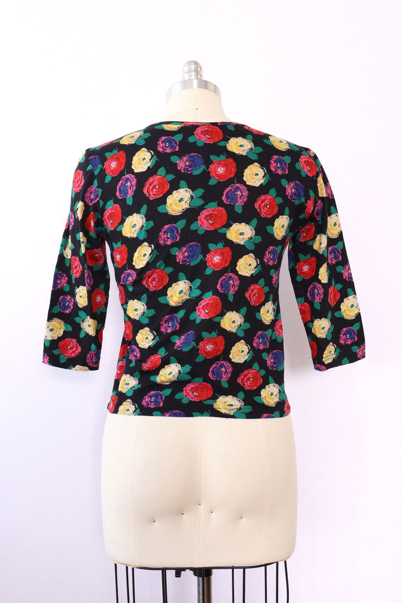 Ungaro Rosette Stretch Top S