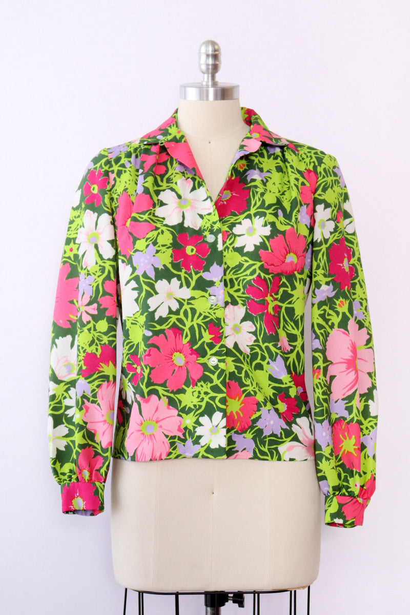 Technicolor Floral Buttondown M