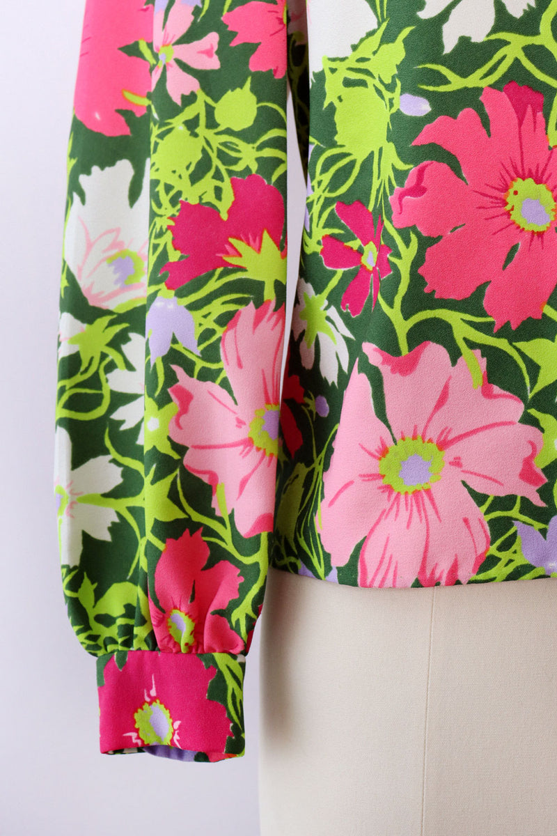 Technicolor Floral Buttondown M