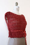 Berry Knit Ribboned Sweater XS-M