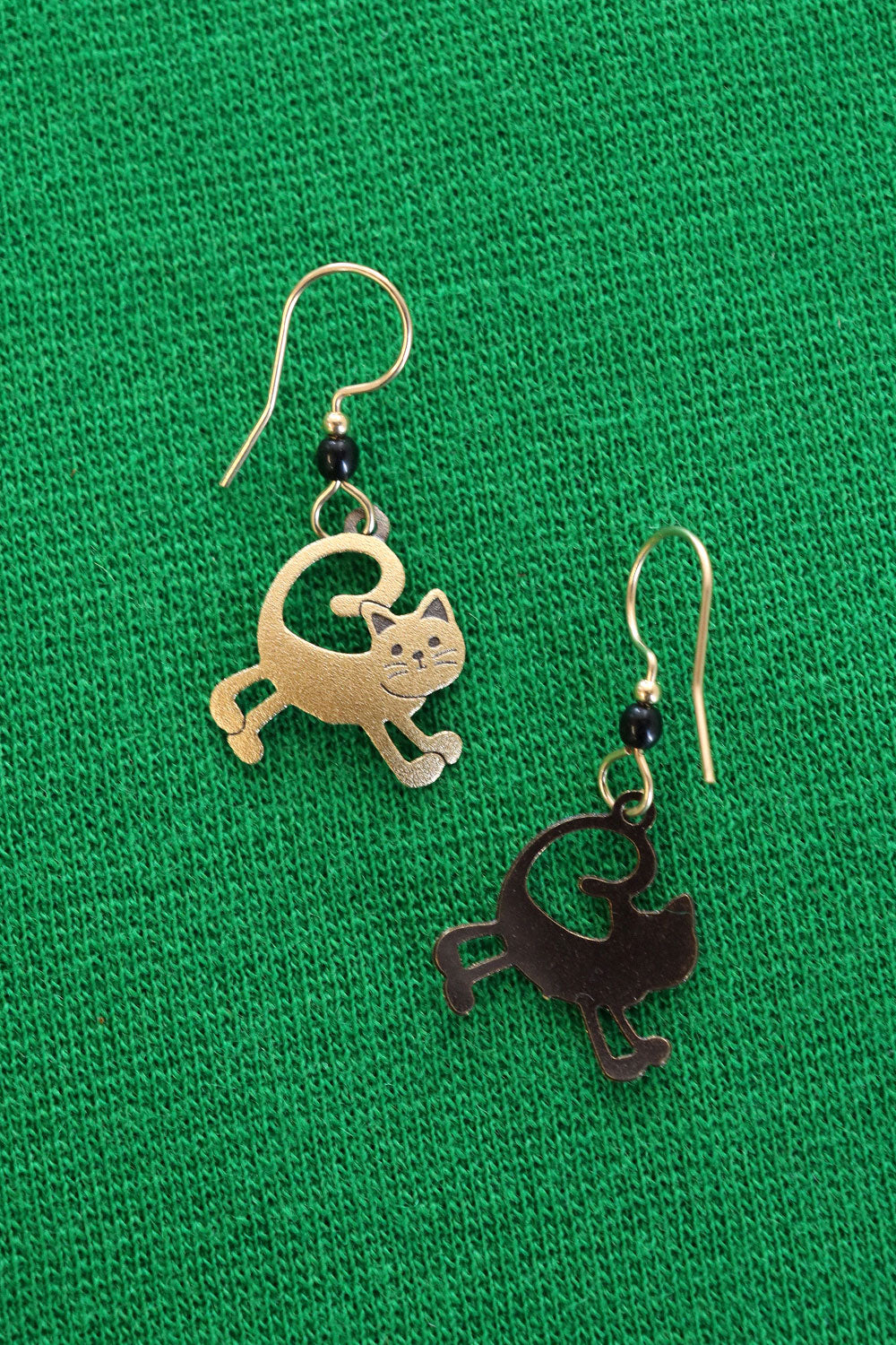 Stretching Cat Earrings