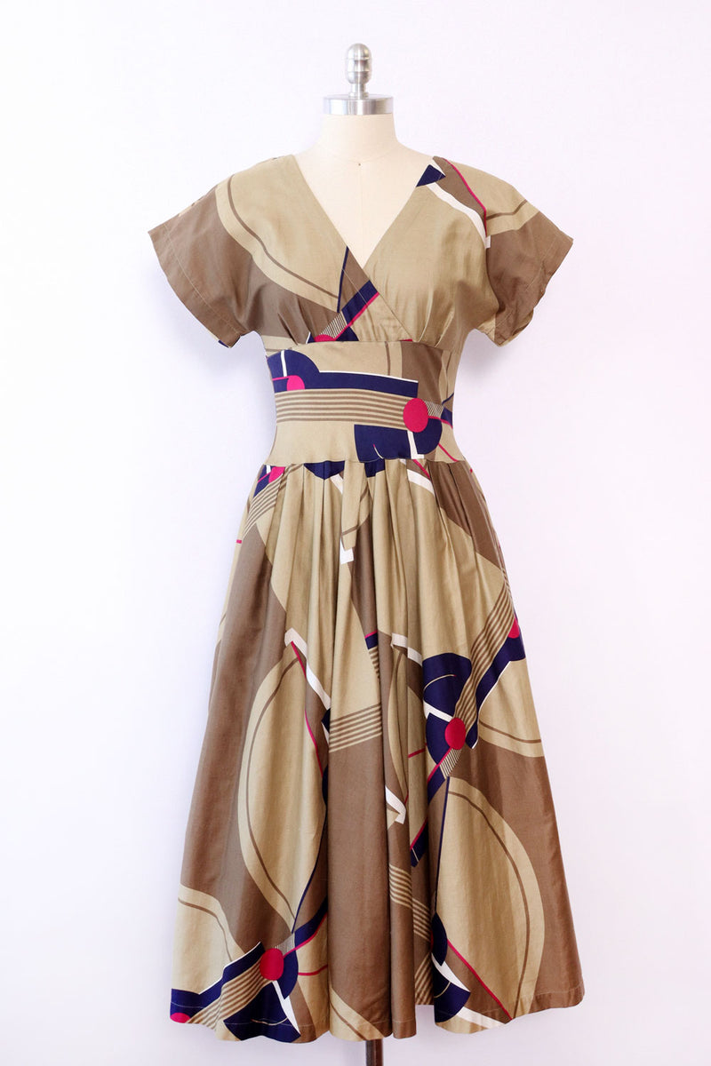 Ann Tjian Modernist Cotton Dress S