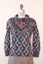 Bill Gibb Kerchief Jacquard Sweater S/M