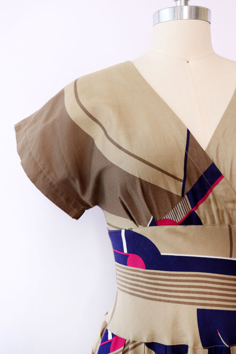 Ann Tjian Modernist Cotton Dress S