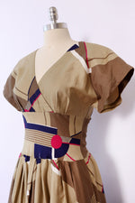 Ann Tjian Modernist Cotton Dress S