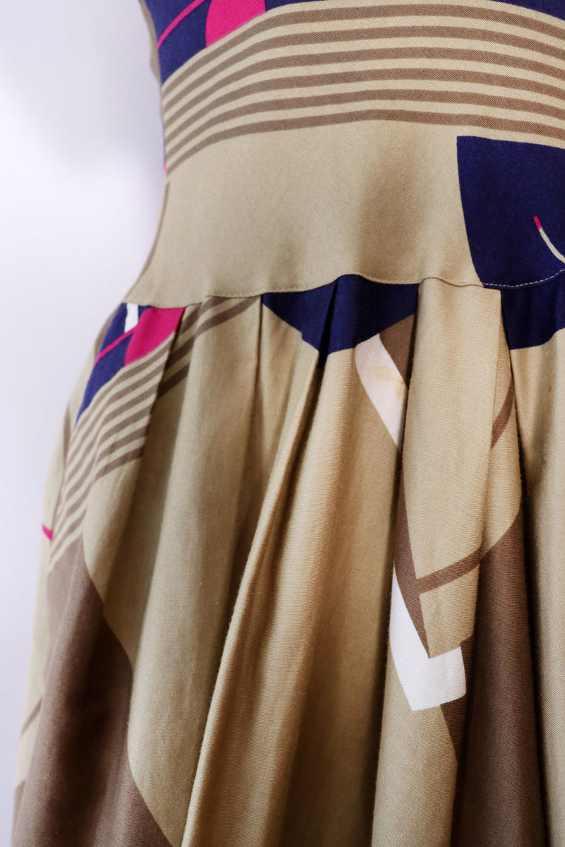 Ann Tjian Modernist Cotton Dress S