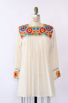 Embroidered Yoke Tunic Mini S/M