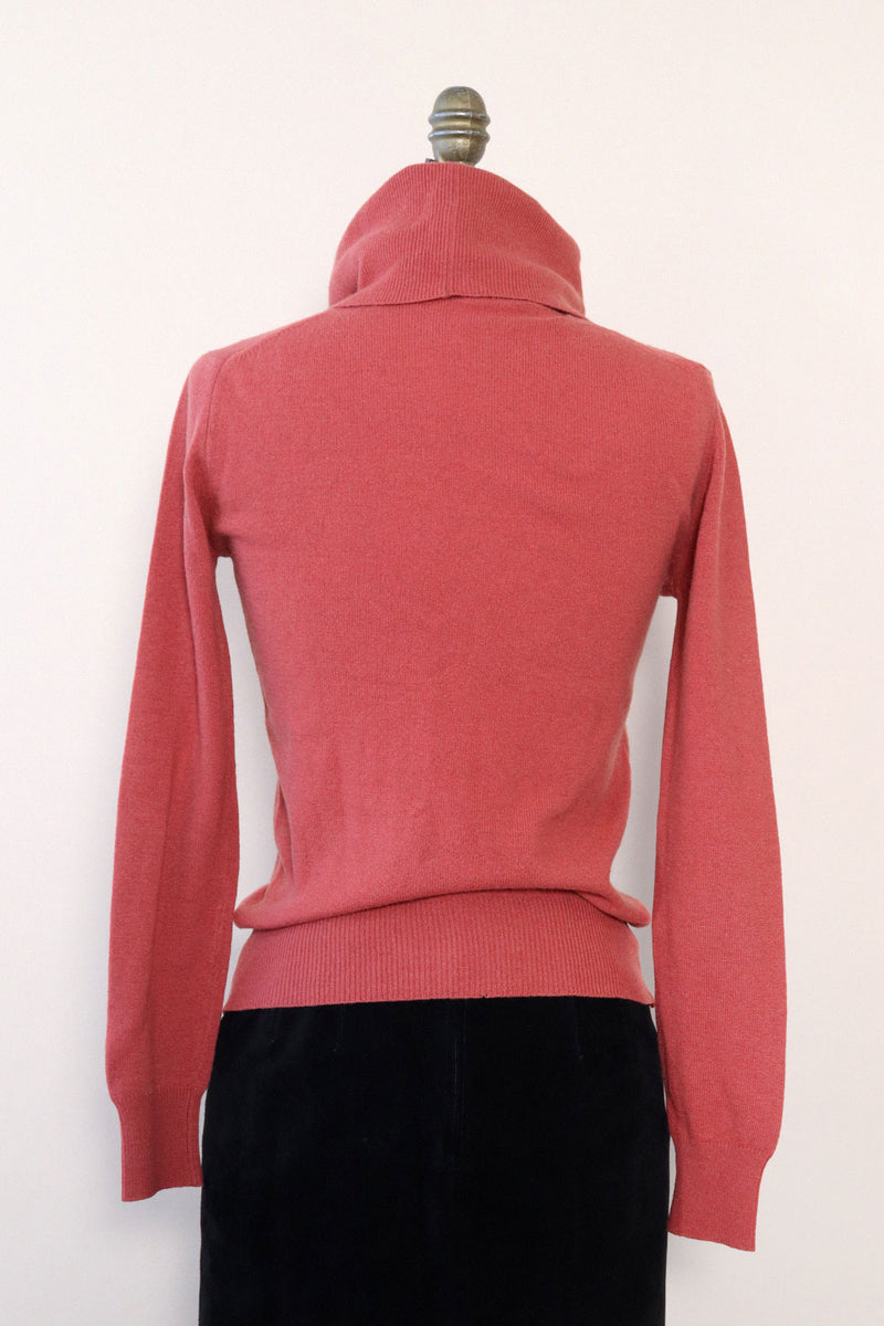 Icarus Rose Cashmere Turtleneck S/M