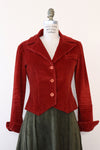Herman Burgundy Cord Blazer XS/S