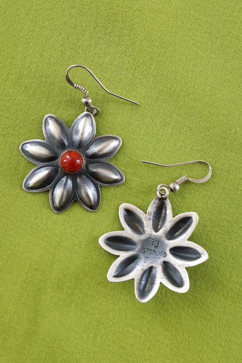 RJ Sterling Flower Dangles