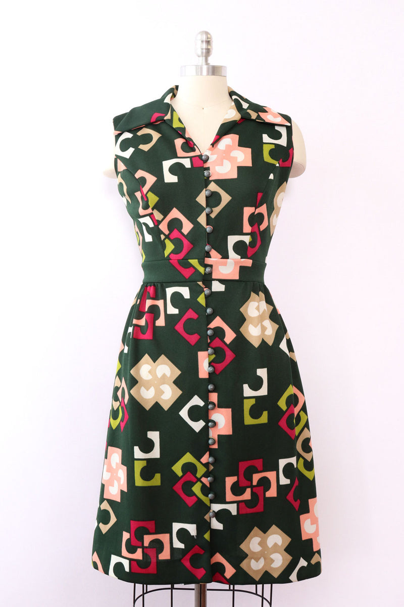 Ivy Geo Print Dress M
