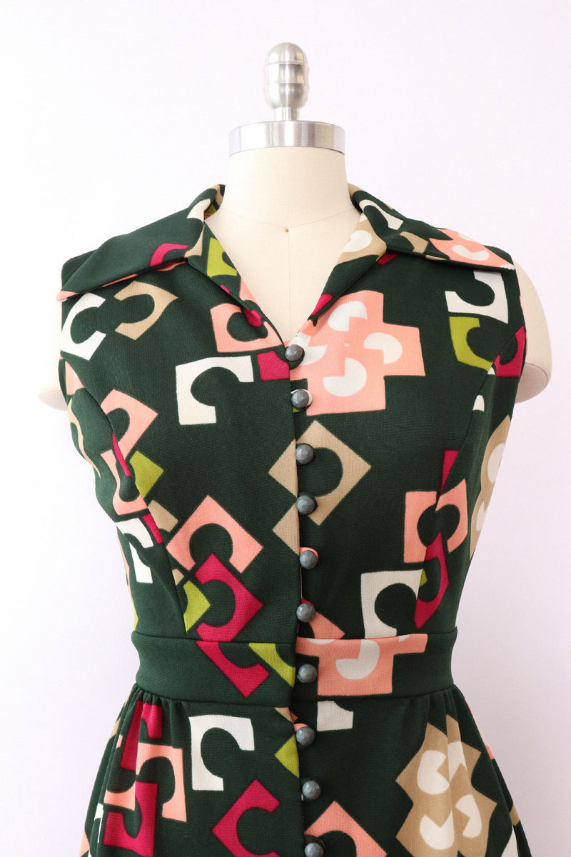 Ivy Geo Print Dress M