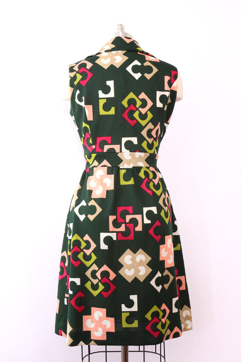 Ivy Geo Print Dress M