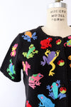 Rainbow Rainforest Frog Cardigan S/M