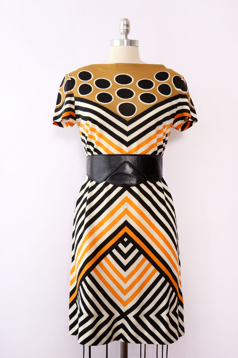 Graphic Knit Dress M
