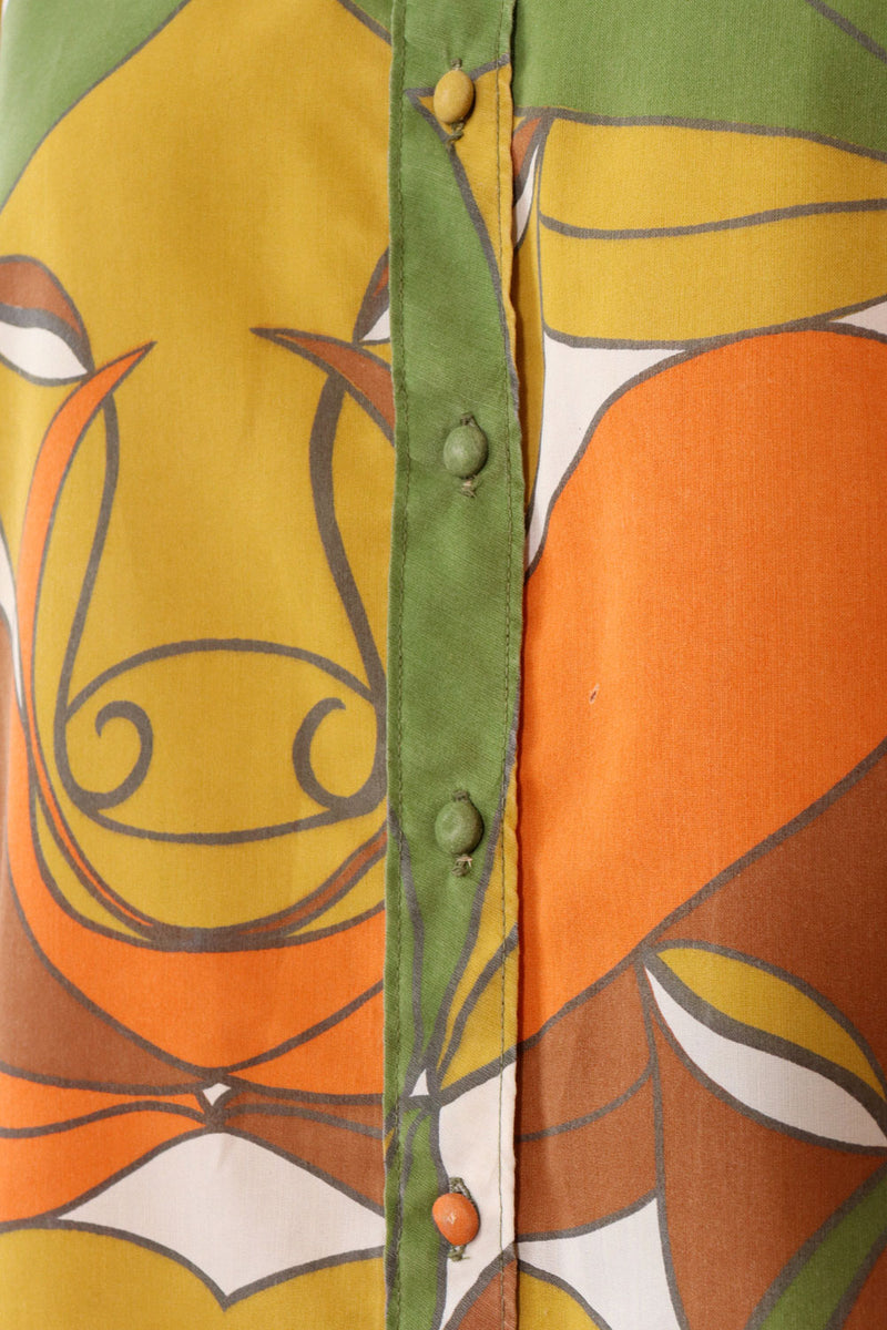 Ram Print Dress M
