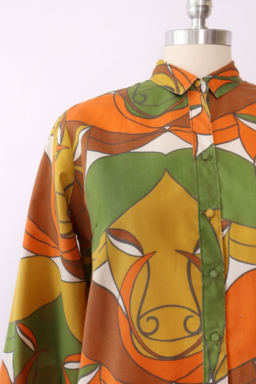 Ram Print Dress M