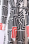 Lanvin Signature Maze Print Dress S/M