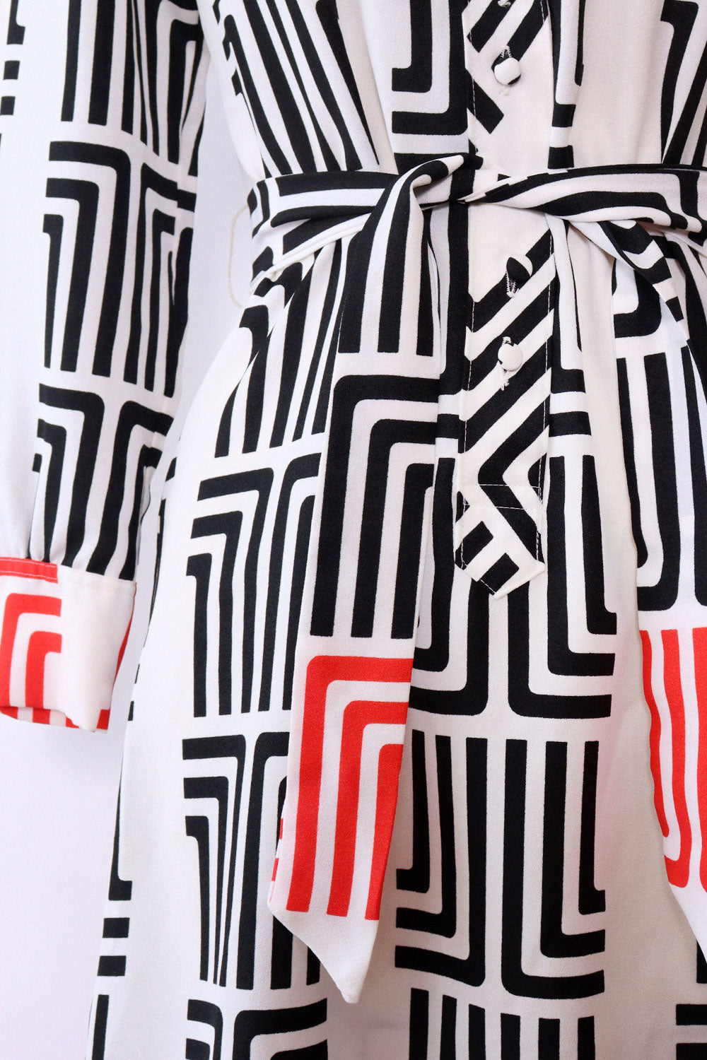 Lanvin Signature Maze Print Dress S/M