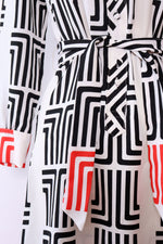 Lanvin Signature Maze Print Dress S/M