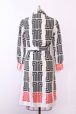 Lanvin Signature Maze Print Dress S/M