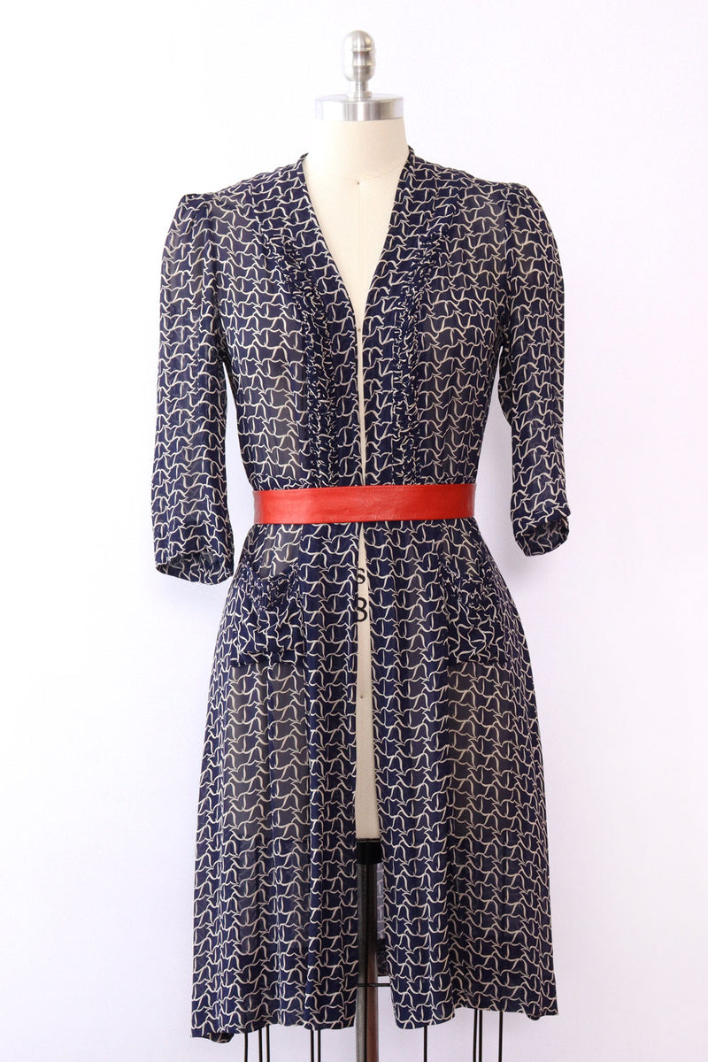 1930s Midnight Sheer Duster XS-M