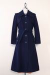 Navy Blue Long Tailored Coat XS/S