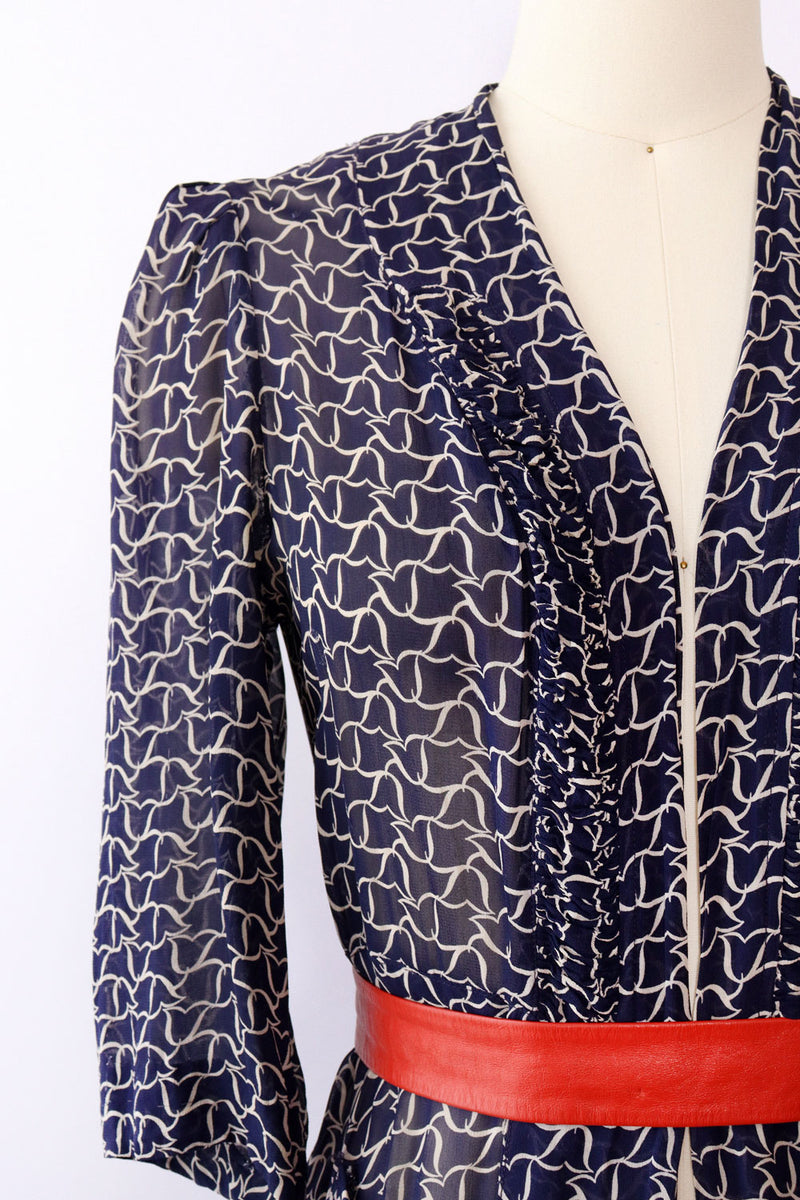 1930s Midnight Sheer Duster XS-M
