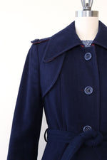 Navy Blue Long Tailored Coat XS/S