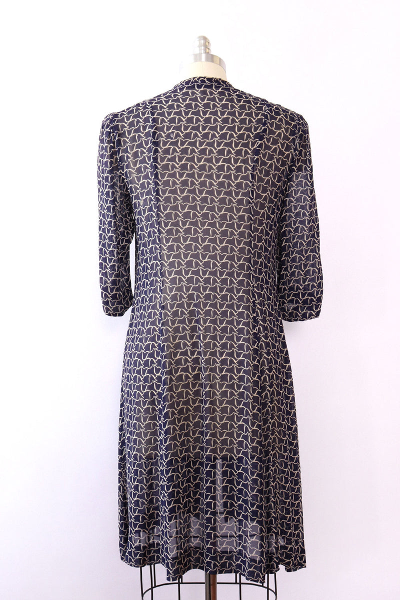 1930s Midnight Sheer Duster XS-M