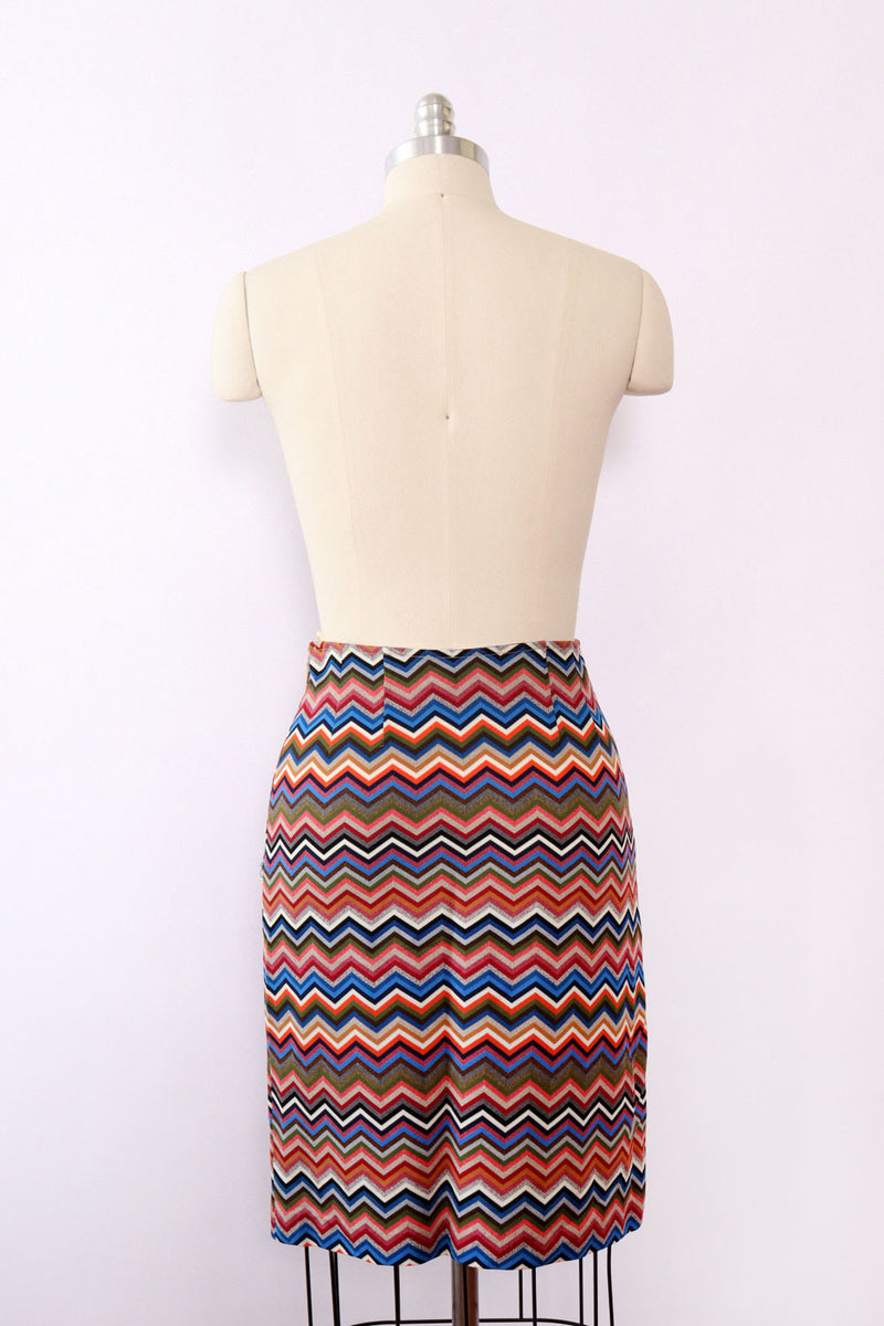 Rich Chevron Knit Skirt XS/S