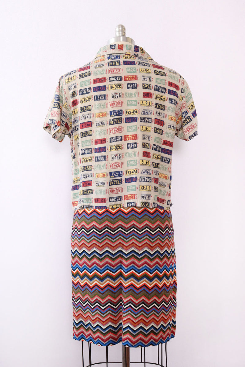 Rich Chevron Knit Skirt XS/S