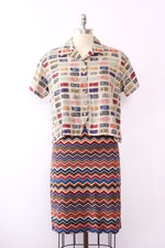 Rich Chevron Knit Skirt XS/S