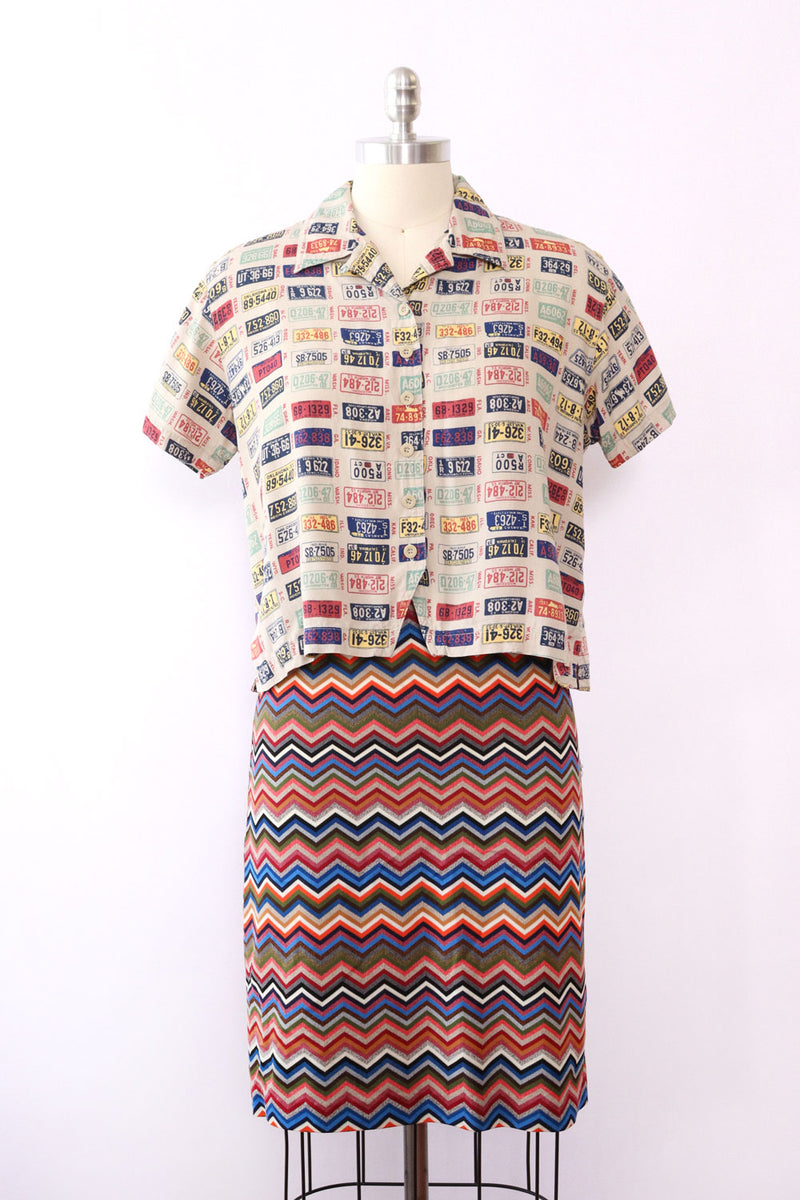 Rich Chevron Knit Skirt XS/S