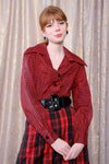 Mixed Plaid Quilted Hostess Dress XS