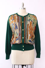 Hermès Marine Silk Cardigan M-M/L