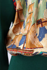 Hermès Marine Silk Cardigan M-M/L