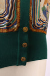 Hermès Marine Silk Cardigan M-M/L